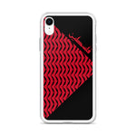 Falastine Wings iPhone Case - Red-Phone Case-Description Protect your phone from scratches, dust, oil, and dirt with this unique case. It has a solid back and flexible sides that make it easy to take on and off, with precisely aligned port openings. Pronounced "Falastine" this case simply translates to "Palestine". Coupled with the keffiyeh (also spelled kufiya) wing pattern this case lets those know what you represent. Details • BPA free Hybrid Thermoplastic Polyurethane (TPU) and Polycarbonate