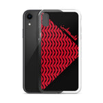 Falastine Wings iPhone Case - Red-Phone Case-Description Protect your phone from scratches, dust, oil, and dirt with this unique case. It has a solid back and flexible sides that make it easy to take on and off, with precisely aligned port openings. Pronounced "Falastine" this case simply translates to "Palestine". Coupled with the keffiyeh (also spelled kufiya) wing pattern this case lets those know what you represent. Details • BPA free Hybrid Thermoplastic Polyurethane (TPU) and Polycarbonate