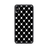 Simple Keffiyeh iPhone Case-Phone Case-Description Adorn a piece of the iconic keffiyeh (also spelled kufiya) pattern while protecting your phone from scratches, dust, oil, and dirt with this Simple Keffiyeh case. It has a solid back and flexible sides that make it easy to take on and off, with precisely aligned port openings. Details • BPA free Hybrid Thermoplastic Polyurethane (TPU) and Polycarbonate (PC) material• Solid polycarbonate back• Flexible, see-through polyurethane sides• .5 mm raise