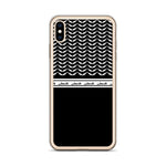 Pali Half Wing Kufiya iPhone Case-Phone Case-Description What's not to like about the keffiyeh (also spelled kufiya) pattern? The iconic keffiyeh wing pattern is beautifully displayed in this case with the band moving across repeating "Palestine" in Arabic as an added bonus. Rep Pali with this case and match it with our hoodie! Protect your phone from scratches, dust, oil, and dirt. This case has a solid back and flexible sides that make it easy to take on and off, with precisely aligned port op