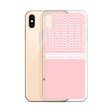 Pali Half Wing Keffiyeh iPhone Case - Pink-Phone Case-Description What's not to like about the keffiyeh (also spelled kufiya) pattern? The iconic keffiyeh wing pattern is beautifully displayed in this case with the band moving across repeating "Palestine" in Arabic as an added bonus. Rep Pali with this case and match it with our hoodie! Protect your phone from scratches, dust, oil, and dirt. This case has a solid back and flexible sides that make it easy to take on and off, with precisely aligne