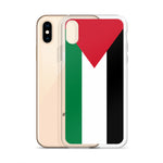 Pali Flag iPhone Case-Phone Case-Description Represent the Palestinian flag while protecting your phone from scratches, dust, oil, and dirt with this Pali Flag case. It has a solid back and flexible sides that make it easy to take on and off, with precisely aligned port openings. Details • BPA free Hybrid Thermoplastic Polyurethane (TPU) and Polycarbonate (PC) material• Solid polycarbonate back• Flexible, see-through polyurethane sides• .5 mm raised bezel• Wireless charging compatible• The SE ca