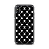 Simple Keffiyeh iPhone Case-Phone Case-Description Adorn a piece of the iconic keffiyeh (also spelled kufiya) pattern while protecting your phone from scratches, dust, oil, and dirt with this Simple Keffiyeh case. It has a solid back and flexible sides that make it easy to take on and off, with precisely aligned port openings. Details • BPA free Hybrid Thermoplastic Polyurethane (TPU) and Polycarbonate (PC) material• Solid polycarbonate back• Flexible, see-through polyurethane sides• .5 mm raise