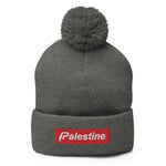 Pali Subreme Beanie-Beanie-Description The most Supreme thing about this beanie is that it reps Palestine! Finished with a pom-pom on top, it offers tons of warmth and comfort and is sure to find its way into all your favorite cold-weather looks. Get yours today to match our other Pali Subreme products! Features • 100% acrylic • One size fits all • 12'' (30.5 cm) knit • Fold-over 3'' (7.6 cm) cuff • Pom-pom on top Size Guide One size fits all.-Pali-Mart