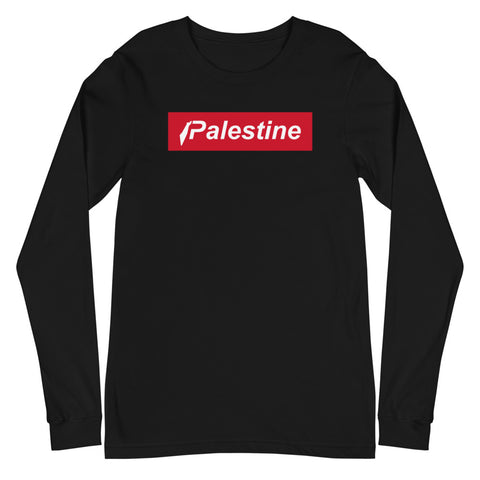 Pali Subreme Long Sleeve Tee-Long Sleeve Tee-Description The most Supreme thing about this shirt is that it reps Palestine in iconic style. Quality You have to put this shirt on to believe the Premium quality. This shirt feels supremely soft and comfortable. Pair it with your favorite jeans, and layer it with a button-up shirt, a zip-up hoodie, or a jacket for a range of looks while keeping warm. Features • 100% combed and ring-spun cotton• Retail fit• Crew neck cover-stitched collar• 2'' ribbed
