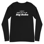 Big Baba Long Sleeve Tee-Long Sleeve Tee-Description We all know the song. This is how Arabs sound singing along. Say it with me "I Love It When You Call Me Big Baba!" RIP Biggie Quality You have to put this shirt on to believe the Premium quality. This shirt feels supremely soft and comfortable. Pair it with your favorite jeans, and layer it with a button-up shirt, a zip-up hoodie, or a jacket for a range of looks while keeping warm. Features • 100% combed and ring-spun cotton• Retail fit• Crew