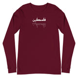 Falastine Reflection Long Sleeve Tee-Long Sleeve Tee-Description Pronounced "Falastine" this shirt simply translates to "Palestine". Reflect and celebrate the simplicity and beauty of the word with this tee! Quality You have to put this shirt on to believe the Premium quality. This shirt feels supremely soft and comfortable. Pair it with your favorite jeans, and layer it with a button-up shirt, a zip-up hoodie, or a jacket for a range of looks while keeping warm. Features • 100% combed and ring-