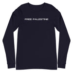 Free Palestine Long Sleeve Tee-Long Sleeve Tee-Description Free Palestine. Period. Make your stance known in plain English and minimalistic style with this long sleeve tee. Quality You have to put this shirt on to believe the Premium quality. This shirt feels supremely soft and comfortable. Pair it with your favorite jeans, and layer it with a button-up shirt, a zip-up hoodie, or a jacket for a range of looks while keeping warm. Features • 100% combed and ring-spun cotton• Retail fit• Crew neck 