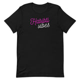 Habibti Vibes T-Shirt-T-Shirt-Description Translated to English "Habibti" means "my love" (feminine) but can be used in many different ways and situations. More importantly, it's a vibe. Think "Babe vibes", "Gf Vibes", etc. Get the matching "Habibi Vibes" shirt to match with your significant other! Quality You have to put this shirt on to believe the Premium T-Shirt quality. This shirt feels supremely soft and lightweight, with the right amount of stretch. It's comfortable and flattering for bot