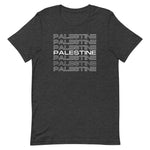 Palestine On Repeat T-Shirt-T-Shirt-Description Say it again and again. Palestine! Quality You have to put this shirt on to believe the Premium T-Shirt quality. This shirt feels supremely soft and lightweight, with the right amount of stretch. It's comfortable and flattering for both men and women! Features • 100% combed and ring-spun cotton (Heather colors contain polyester)• Fabric weight: 4.2 oz (142 g/m2)• Pre-shrunk fabric• Shoulder-to-shoulder taping• Side-seamed Size Guide Fits true to si