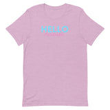 Hello Habibi T-Shirt-T-Shirt-Description Translated to English "Habibi" means "my love" (masculine). With that being said, Hello Habibi ☺️! Quality You have to put this shirt on to believe the Premium T-Shirt quality. This shirt feels supremely soft and lightweight, with the right amount of stretch. It's comfortable and flattering for both men and women! Features • 100% combed and ring-spun cotton (Heather colors contain polyester)• Fabric weight: 4.2 oz (142 g/m2)• Pre-shrunk fabric• Shoulder-t