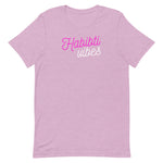 Habibti Vibes T-Shirt-T-Shirt-Description Translated to English "Habibti" means "my love" (feminine) but can be used in many different ways and situations. More importantly, it's a vibe. Think "Babe vibes", "Gf Vibes", etc. Get the matching "Habibi Vibes" shirt to match with your significant other! Quality You have to put this shirt on to believe the Premium T-Shirt quality. This shirt feels supremely soft and lightweight, with the right amount of stretch. It's comfortable and flattering for bot