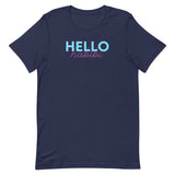 Hello Habibi T-Shirt-T-Shirt-Description Translated to English "Habibi" means "my love" (masculine). With that being said, Hello Habibi ☺️! Quality You have to put this shirt on to believe the Premium T-Shirt quality. This shirt feels supremely soft and lightweight, with the right amount of stretch. It's comfortable and flattering for both men and women! Features • 100% combed and ring-spun cotton (Heather colors contain polyester)• Fabric weight: 4.2 oz (142 g/m2)• Pre-shrunk fabric• Shoulder-t